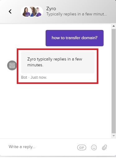 Zyro Customer Support