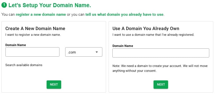 GreenGeeks Domain